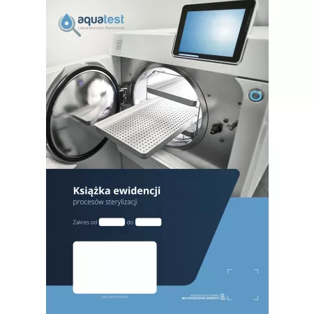 Książka ewidencji procesów sterylizacji Aquatest Laboratorium Badawcze