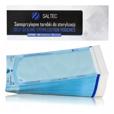 Saltec Torebki Samoprzylepne Do Sterylizacji 90x230 mm 200 szt